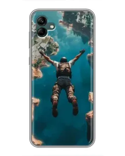 Чехол для Samsung Galaxy A04 с картинкой «PUBG — свободное падение»