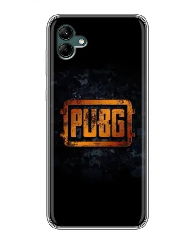 Чехол для Samsung Galaxy A04 с картинкой «PUBG — золотой логотип»