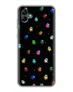 Чехол для Samsung Galaxy A04 с картинкой «Экипаж Among Us»