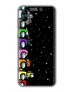 Чехол для Samsung Galaxy A04 с картинкой «Команда Among Us»
