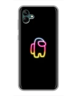 Чехол для Samsung Galaxy A04 с картинкой «Among Us градиент»