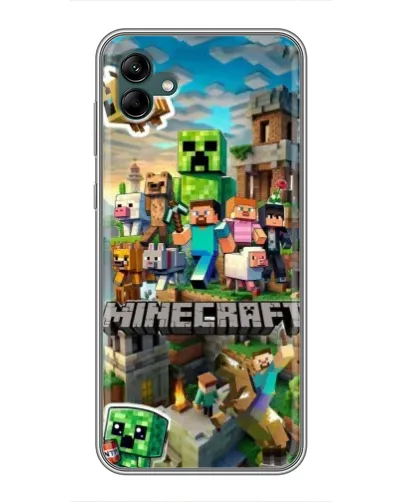Чехол для Samsung Galaxy A04 с картинкой «Замок Minecraft» Чехол для Samsung Galaxy A04 с картинкой «Замок Minecraft»