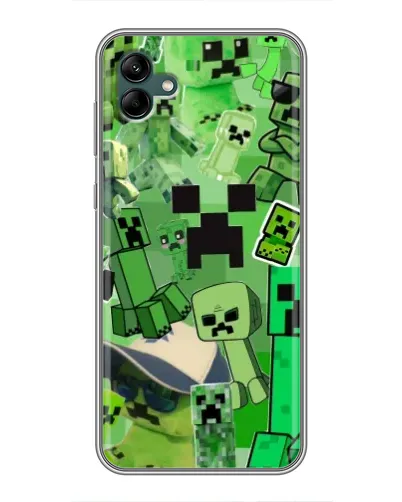 Чехол для Samsung Galaxy A04 с картинкой «Криперы Minecraft» Чехол для Samsung Galaxy A04 с картинкой «Криперы Minecraft»