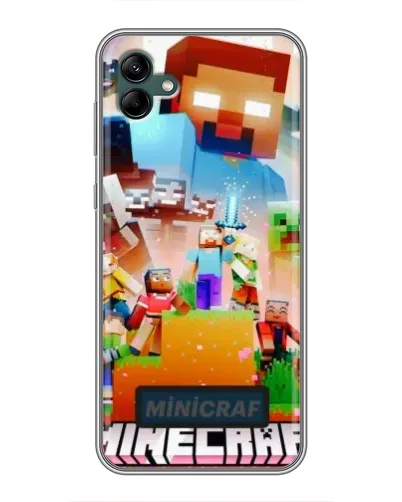 Чехол для Samsung Galaxy A04 с картинкой «Minecraft герои игры» Чехол для Samsung Galaxy A04 с картинкой «Minecraft герои игры»