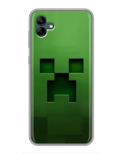 Чехол для Samsung Galaxy A04 с картинкой «Крипер микро-дизайн»