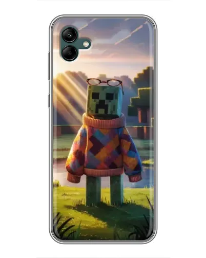 Чехол для Samsung Galaxy A04 с картинкой «Крипер в свитере» Чехол для Samsung Galaxy A04 с картинкой «Крипер в свитере»