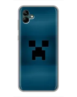 Чехол для Samsung Galaxy A04 с картинкой «Крипер текстура»