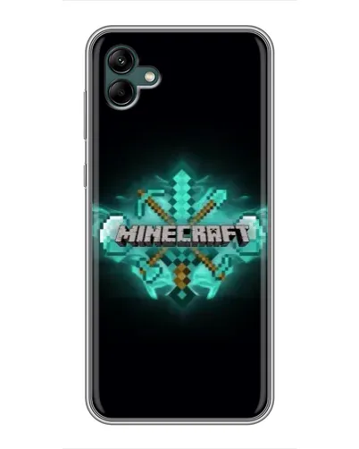 Чехол для Samsung Galaxy A04 с картинкой «Minecraft Diamond лого» Чехол для Samsung Galaxy A04 с картинкой «Minecraft Diamond лого»