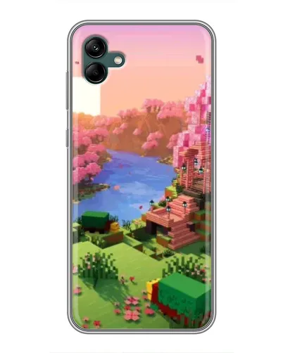 Чехол для Samsung Galaxy A04 с картинкой «Розовое дерево Minecraft» Чехол для Samsung Galaxy A04 с картинкой «Розовое дерево Minecraft»