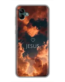 Чохол для Samsung Galaxy A04 з картинкою «Сяйво Імені Jesus»