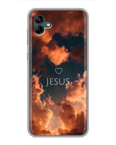 Чехол для Samsung Galaxy A04 с картинкой «Сияние Имени Jesus»