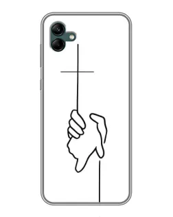 Чохол для Samsung Galaxy A04 з картинкою «Рука тримає»