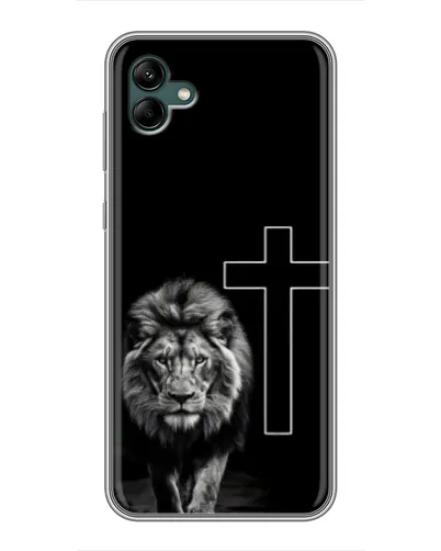 Чехол для Samsung Galaxy A04 с картинкой «Лев и Крест»