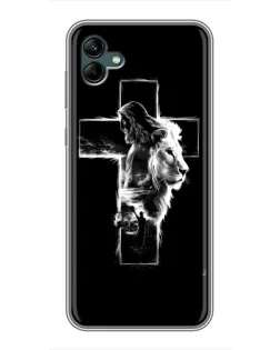 Чохол для Samsung Galaxy A04 з картинкою «Сяючий хрест Jesus»