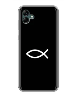 Чохол для Samsung Galaxy A04 з картинкою «Символ риби Jesus»