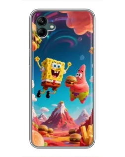 Чохол для Samsung Galaxy A04 з картинкою «Космічний фастфуд»