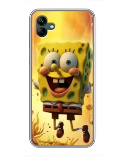 Чохол для Samsung Galaxy A04 з картинкою «Губка Боб стрибає» Чохол для Samsung Galaxy A04 з картинкою «Губка Боб стрибає»