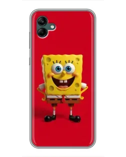 Чохол для Samsung Galaxy A04 з картинкою «Спанч Боб на червоному» Чохол для Samsung Galaxy A04 з картинкою «Спанч Боб на червоному»