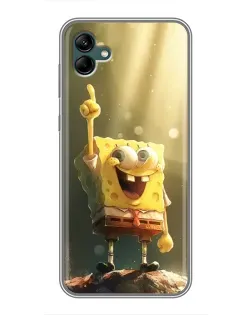 Чохол для Samsung Galaxy A04 з картинкою «Сяючий Спанч Боб» Чохол для Samsung Galaxy A04 з картинкою «Сяючий Спанч Боб»