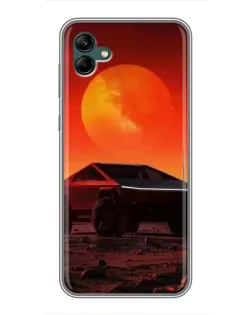 Чохол для Samsung Galaxy A04 з картинкою «Cybertruck на Марсі»