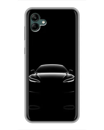 Чохол для Samsung Galaxy A04 з картинкою «Силует Tesla Night»