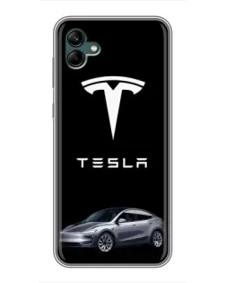 Чохол для Samsung Galaxy A04 з картинкою «Tesla Model Y»