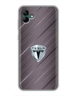 Чохол для Samsung Galaxy A04 з картинкою «Металева текстура Tesla»
