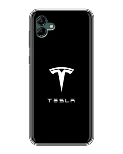 Чохол для Samsung Galaxy A04 з картинкою «Tesla White Logo»