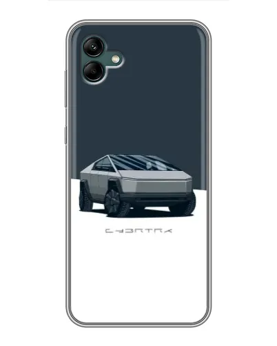 Чохол для Samsung Galaxy A04 з картинкою «Сріблястий Cybertruck Tesla»