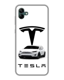 Чохол для Samsung Galaxy A04 з картинкою «Tesla White Style»