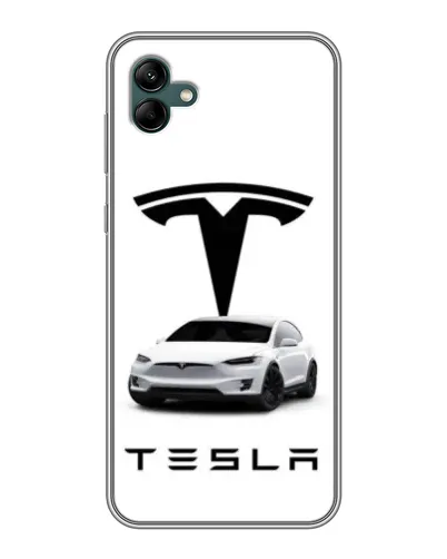 Чохол для Samsung Galaxy A04 з картинкою «Tesla White Style»