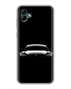 Чохол для Samsung Galaxy A04 з картинкою «Фари Tesla Night»