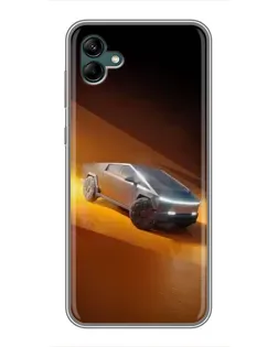 Чохол для Samsung Galaxy A04 з картинкою «Cybertruck у пустелі»