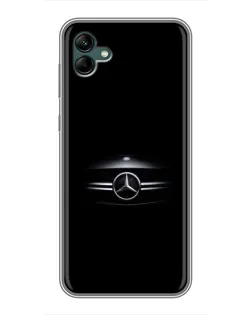 Чехол для Samsung Galaxy A04 с картинкой «Mercedes — абстрактные линии»