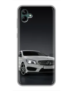 Чехол для Samsung Galaxy A04 с картинкой «Mercedes AMG GT Silver»
