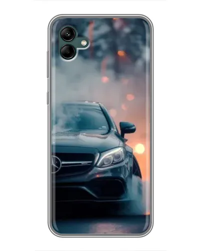 Чехол для Samsung Galaxy A04 с картинкой «Mercedes — ночной город»