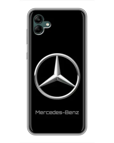 Чехол для Samsung Galaxy A04 с картинкой «Mercedes Silver Logo»