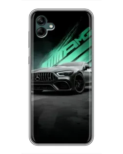 Чехол для Samsung Galaxy A04 с картинкой «Темный Mercedes AMG»