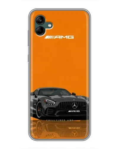 Чехол для Samsung Galaxy A04 с картинкой «Оранжевый Mercedes AMG»