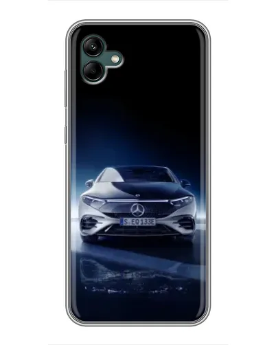 Чехол для Samsung Galaxy A04 с картинкой «Ночной Mercedes EQ»