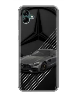 Чехол для Samsung Galaxy A04 с картинкой «Mercedes AMG — графика»