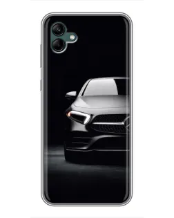 Чехол для Samsung Galaxy A04 с картинкой «Свет фар Mercedes»