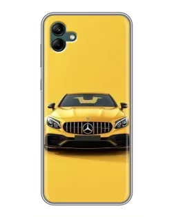 Чехол для Samsung Galaxy A04 с картинкой «Желтый Mercedes GT»