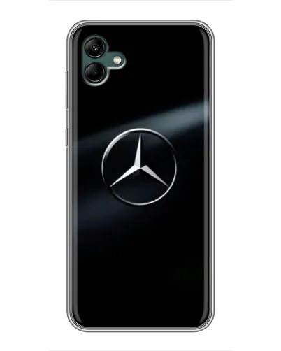 Чехол для Samsung Galaxy A04 с картинкой «Mercedes на металле»