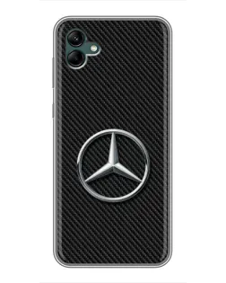 Чехол для Samsung Galaxy A04 с картинкой «Карбоновый Mercedes стиль»