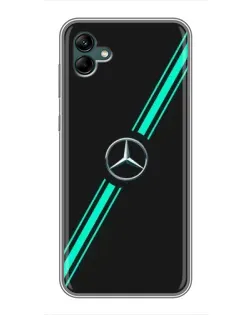 Чехол для Samsung Galaxy A04 с картинкой «Спортивные линии Mercedes»