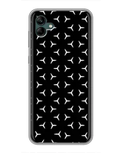 Чехол для Samsung Galaxy A04 с картинкой «Mercedes паттерн звезд»