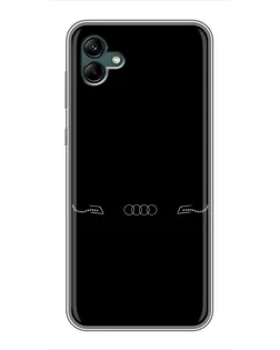 Чехол для Samsung Galaxy A04 с картинкой «Audi — световой подпись»