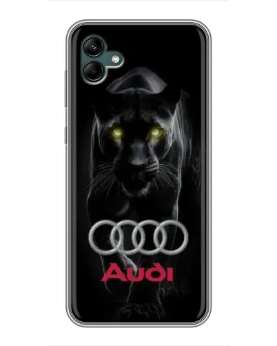Чехол для Samsung Galaxy A04 с картинкой «Пантера и Audi»