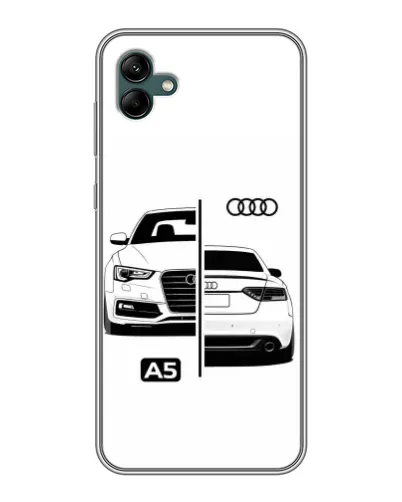 Чехол для Samsung Galaxy A04 с картинкой «Audi — контрастный дизайн»